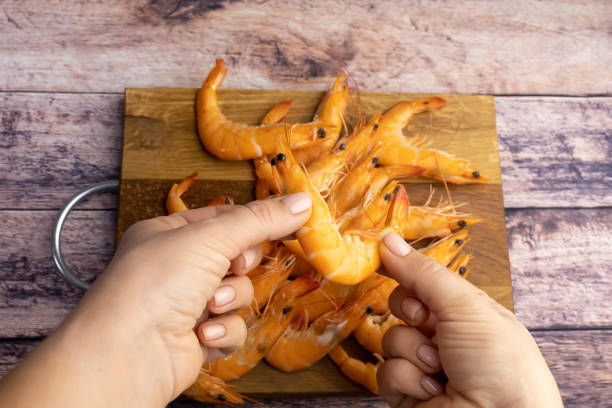 istock boiled shrimps on a wooden plate 1368070555