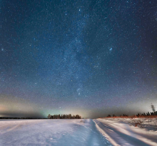 istock landscape milky way and starry sky 1368071928