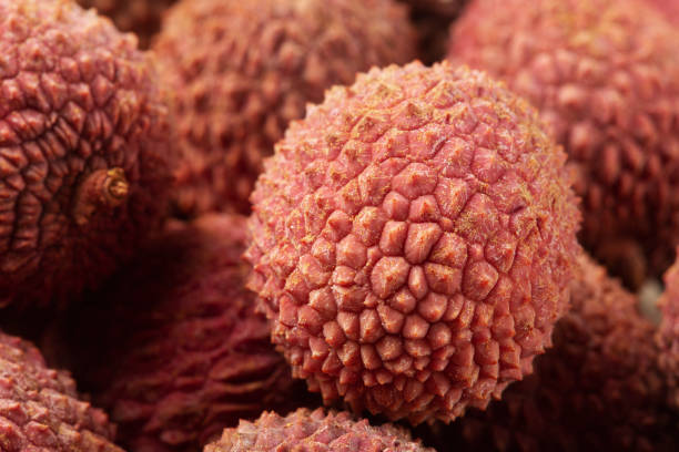 istock Ripe lychee closeup macro shot as a background 1368072474