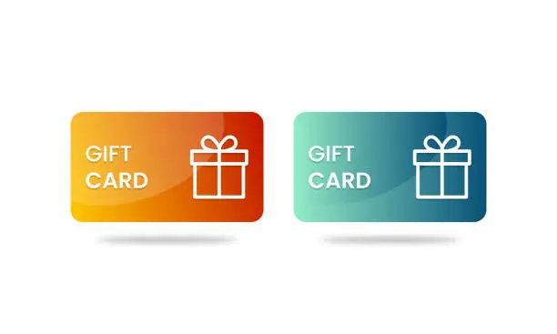 Vector illustration of Loyalty program, customer gift reward bonus card,incentive gift, collect bonus, earn reward, redeem gift, win present card vector