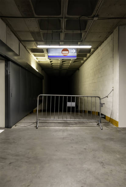 istock Interior of underground parking 1368073510