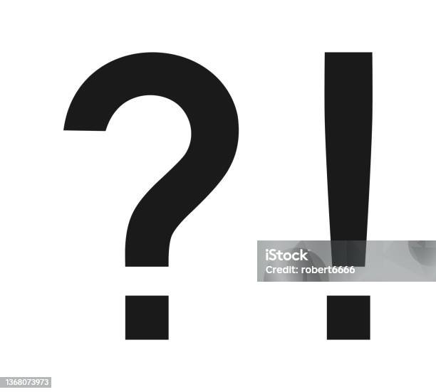 Point Left Question Mark Question Mark And Exclamation Point Stock Illustration - Download Image ...