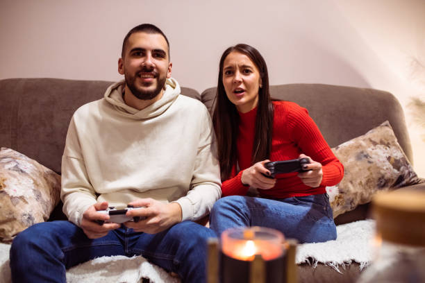 istock A young man beating his girlfriend in a video game 1368079485