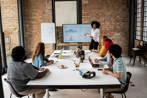 Business team doing a meeting in the conference room