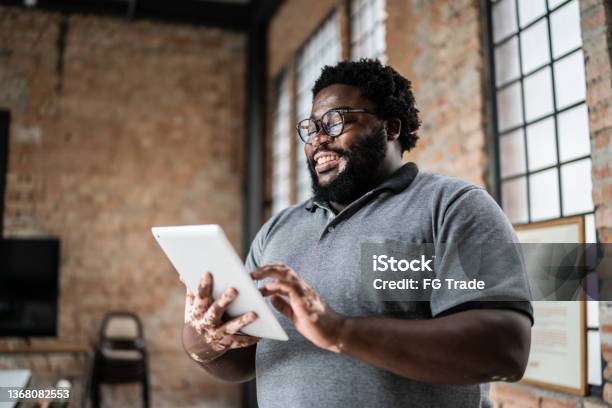 Business man using digital tablet in an office