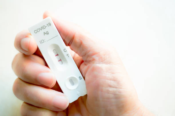 istock Positive antigen test for COVID-19 1368088487