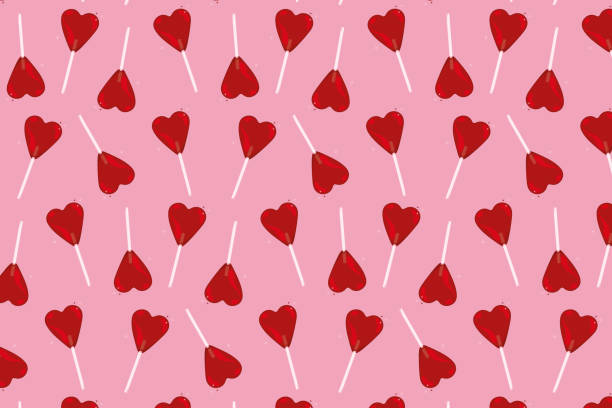 lollipop valentine's day pattern design. - alejandro meerapfel 幅插畫檔、美工圖案、卡通及圖標