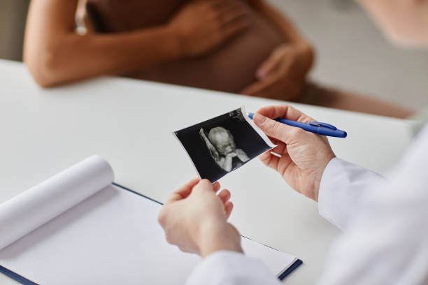 istock Doctor examining the embryo ultrasound image 1368091012