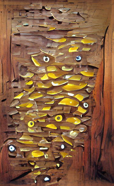istock Tree Lichen with Yellow Jewels 1368094639