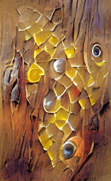 istock Tree Lichen with Yellow Jewels 1368095024