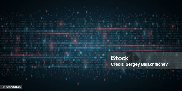 Technology Background Of Binary Code Software Code Random 0 And 1 ...