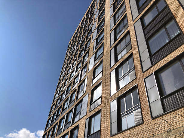 istock Modern real estate, residential apartment building with panoramic windows 1368097205