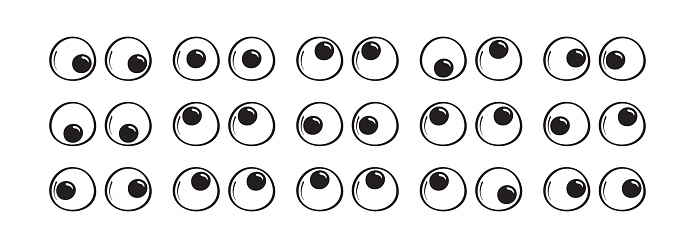 Imágenes prediseñadas de ojos movedizos vector gratis Imágenes prediseñadas de ojos movedizos vector gratis