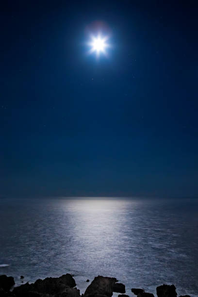 istock Moonshine over Majjistral Point in Malta 1368099868