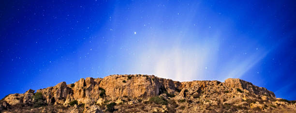 Night Sky over Mgiebah Plateau in Mellieha, Malta