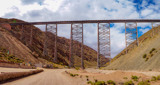 istock Panoramic view of the train to the clouds in La Polvorilla 1368101104