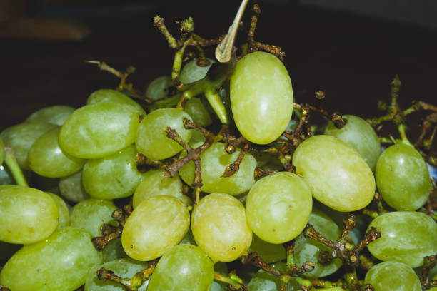 Bunch of the green grapes
