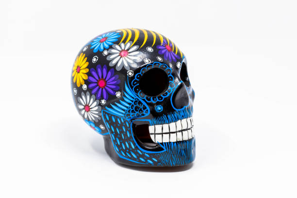 istock Traditional Mexican Patterned Ceramic Day of the Dead Skull 1368111787