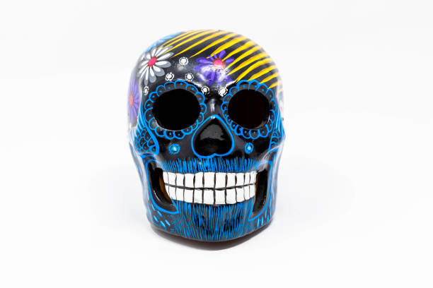 istock Traditional Mexican Patterned Ceramic Day of the Dead Skull 1368111792