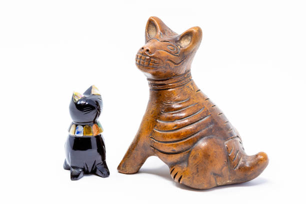 Traditional mexican handcrafted cat and dog statues