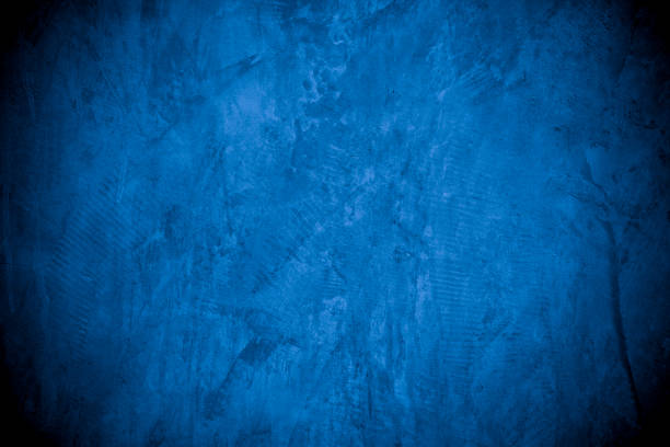 istock Old wall pattern texture cement blue dark abstract  blue color design are light with black gradient background. 1368120235
