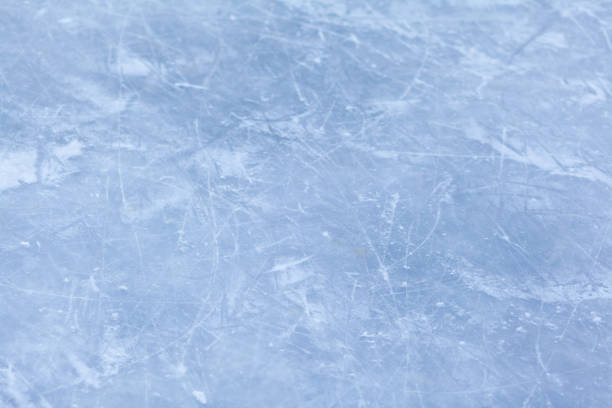 istock Empty ice rink with skate marks after the session outdoor. 1368126839