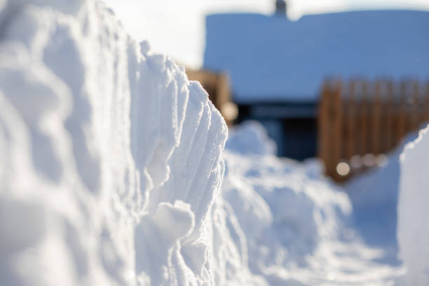 istock Clearing snow after a big snowfall in winter. 1368126883