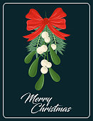 istock merry christmas mistletoe card 1368129643