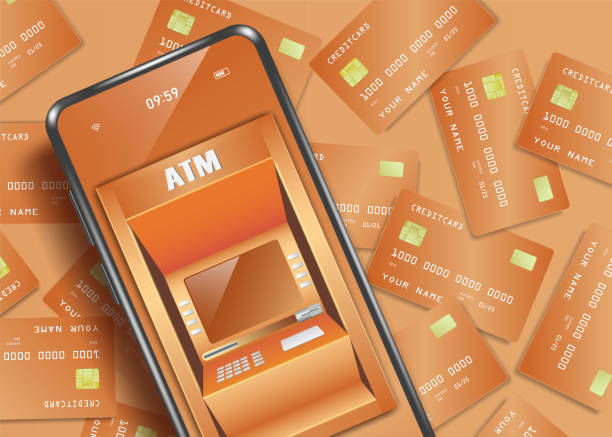 istock ATM machine on smartphone is placed on top of several credit cards 1368137989