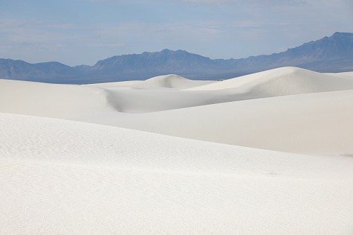 Alkali Flat Trail at White Sands National Park\nAlkali Flat Trail is a 5-mile loop trail into the heart of White Sands Dunes.\nNew Mexico