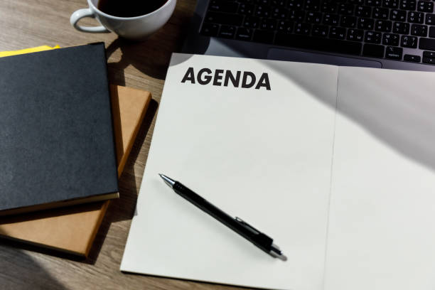 istock Agenda Activity Information Calendar Events and Meeting Appointment 1368144221