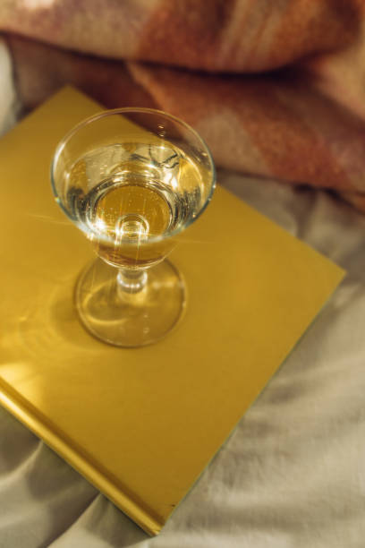 istock cozy afternoon in bed with white wine and book 1368153476
