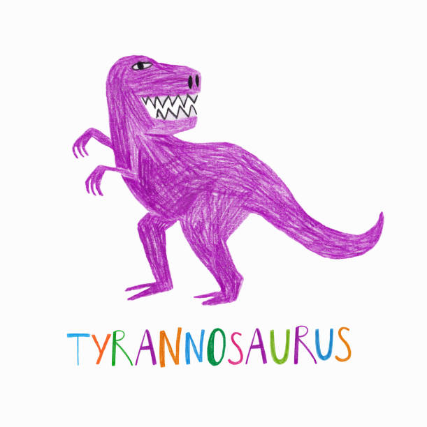 istock Kids illustration with Tyrannosaurus Rex dinosaur 1368153531