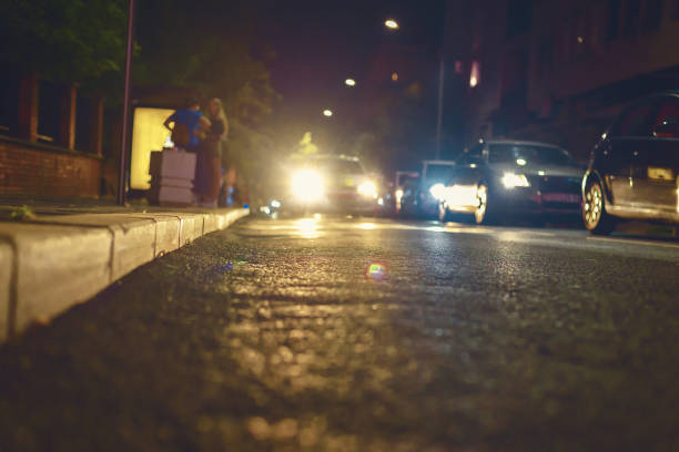 istock City night lights in red and yellow tones 1368156569