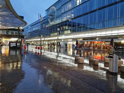 Aarau Railway Station with its Bus Terminal and the \