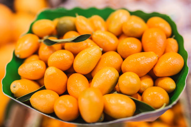 istock Kumquat citrus fruit on plate 1368164475