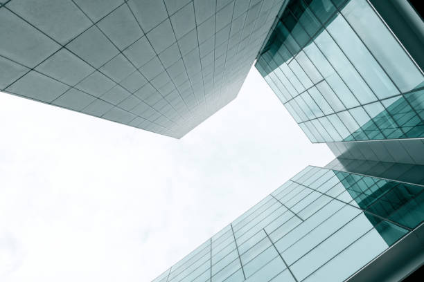 istock Office building in the blue sky 1368164909
