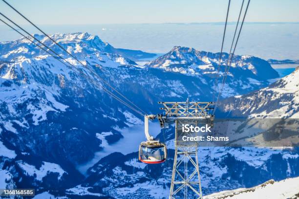 Mount Or Mt Titlis In Swiss Switzerland Near Engelberg Stock Photo - Download Image Now