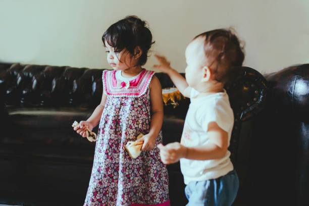 One year old babies in the house being rude One year old babies in the house being rude toddler hitting stock pictures, royalty-free photos & images