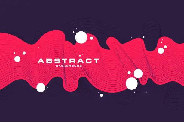 Vector illustration of Abstract background with dynamic effect. Futuristic technology style.