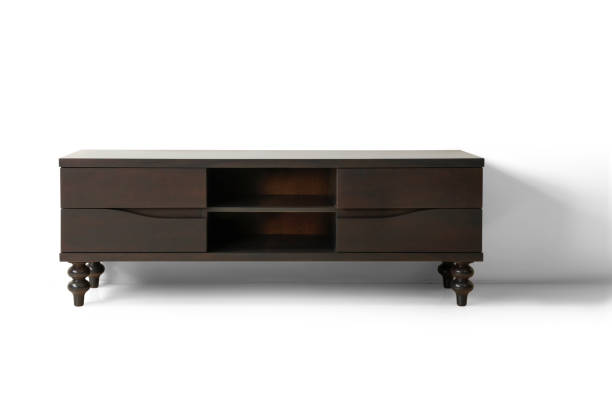 istock TV table , tv stand on white background 1368181533