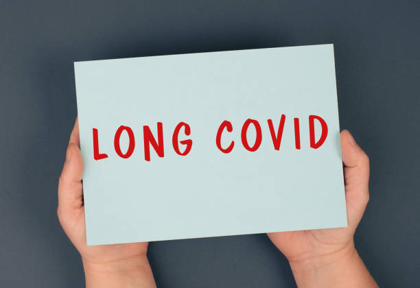 The words long covid are standing on a paper, health problems after Covid-19 disease The words long covid are standing on a paper, health problems after Covid-19 disease long covid stock pictures, royalty-free photos & images