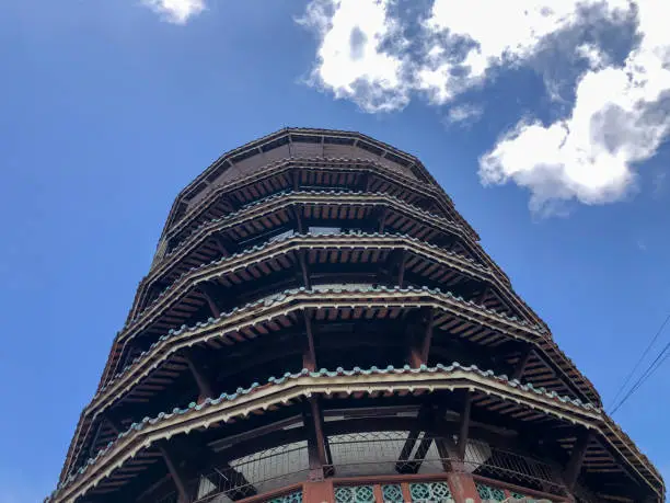 Photo of Teluk Intan, Malaysia: October 26, 2021- Menara Condong or Leaning Tower of Teluk Intan ia a popular tourist attraction. It is a clock tower and constructed around 1885.