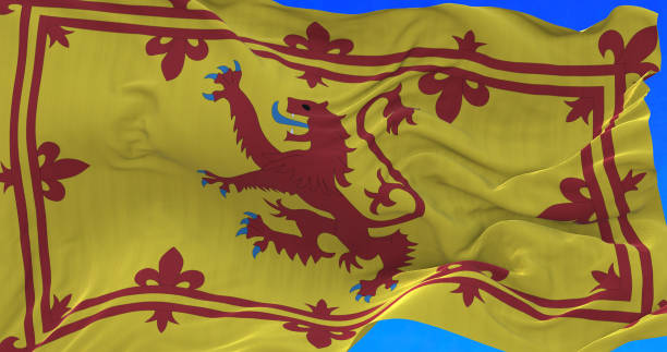 istock Royal Banner of Scotland. 1368203685