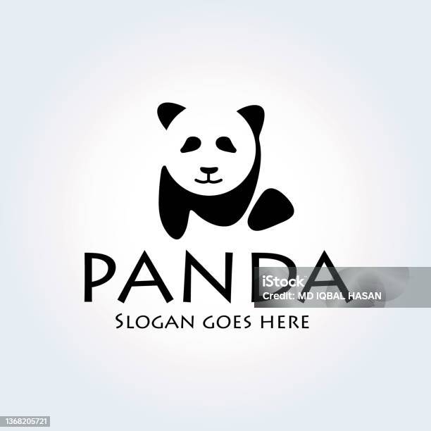 Panda Bear Design Vector Eps Template Stock Illustration - Download ...