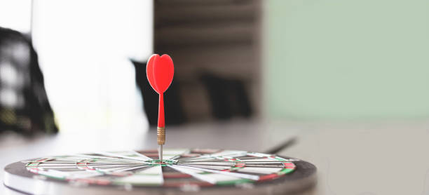 istock Dart dashes into the Dartboard. as a business goal. 1368205875