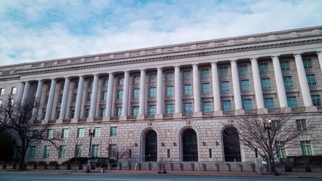 IRS - Internal Revenue Service  Building - Washington, DC - Panning Time-lapse