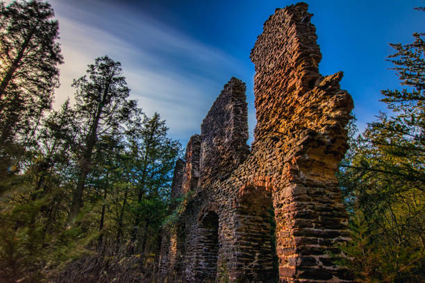 The remains of an old abandoned town in the heart of the New Jersey Pine Barrens in Bass River, New Jersey.