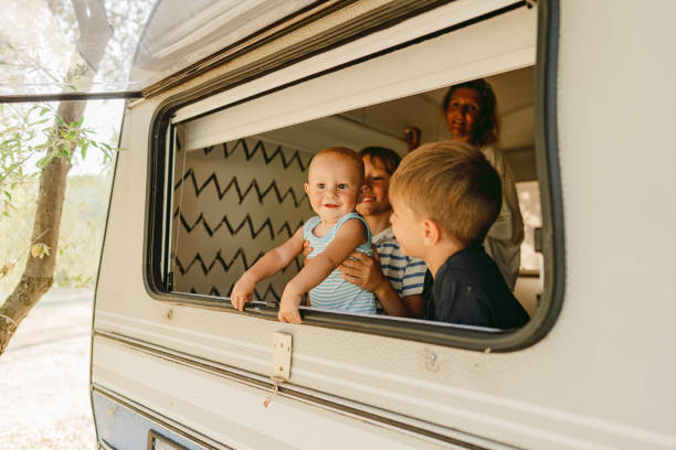 istock Happiness in our camper van 1368221791