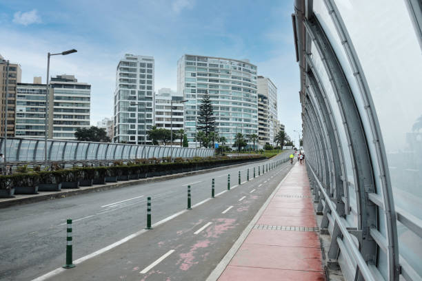 istock Road in Miraflores, Lima, Peru. 1368222055